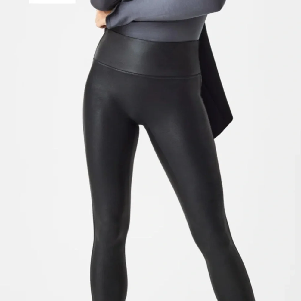 Spanx Faux Leather Leggings size XS black - Picture 4 of 9